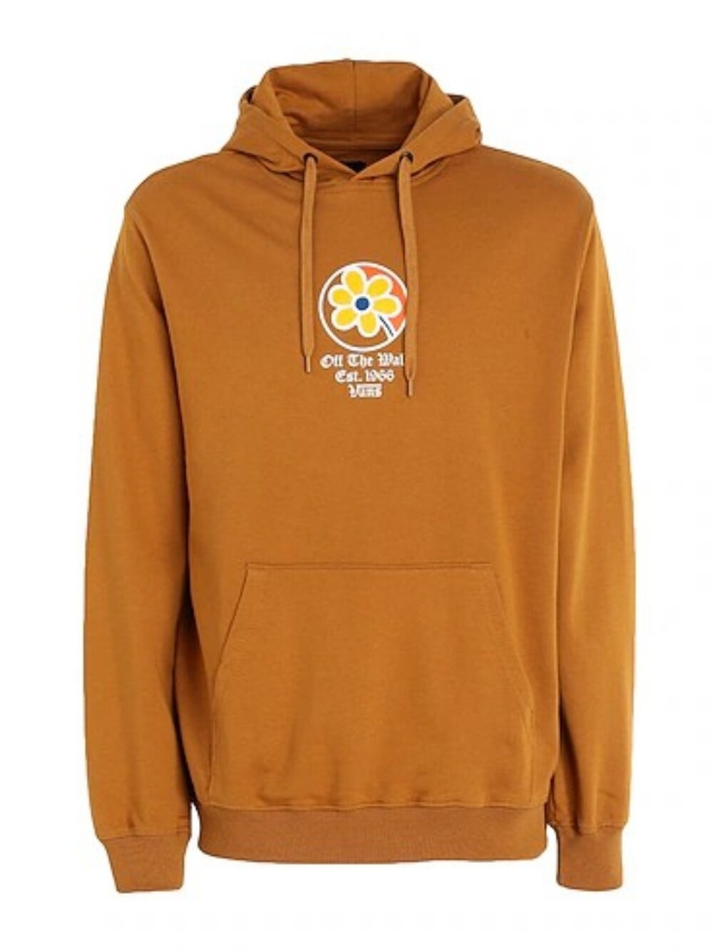 Vans Mustard Brown Flower Logo Hoodie